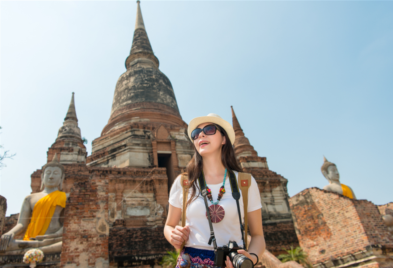 Colorful Caribbean waterfront