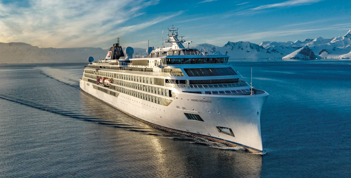 Cruise ship on calm sea